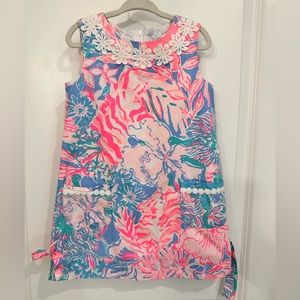 Lilly Pulitzer Pink and Blue Floral Kids Dress